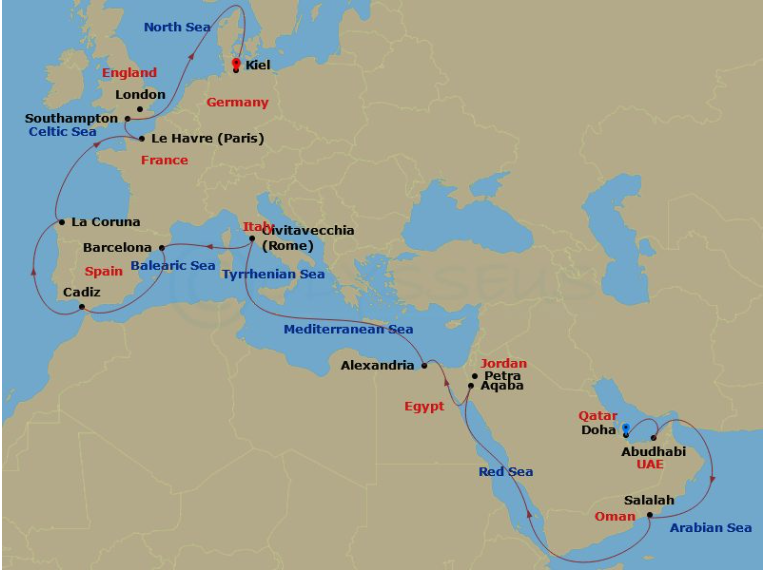 歐洲郵輪搭乘注意事項｜港口名稱、交通接駁、登船手續、離船、多早可以去登船？注意事項